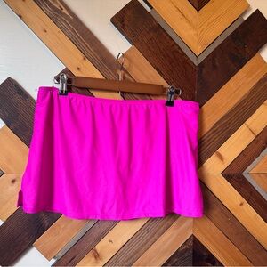 Catalina Fuchsia Skirt Swim Bottom